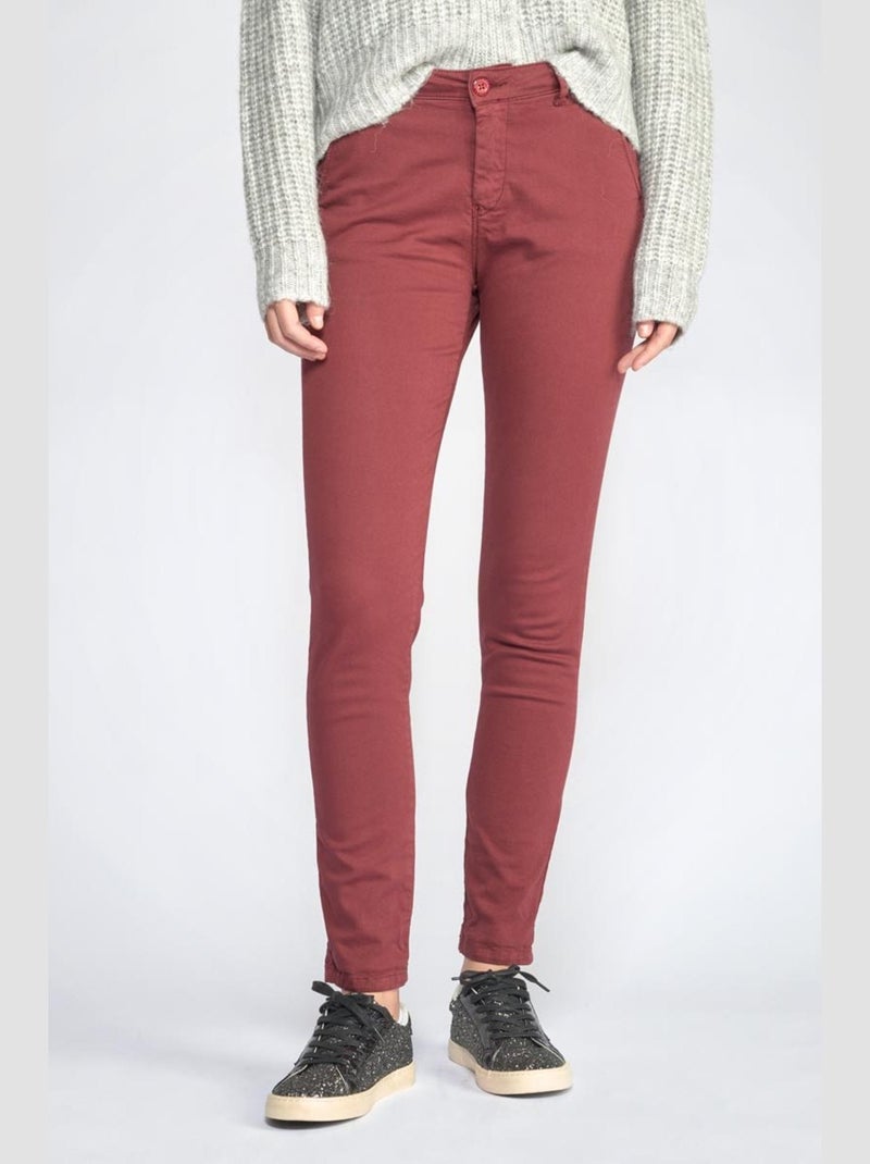 Pantalon DYLI 2 chino 'Le Temps Des Cerises' Rouge - Kiabi