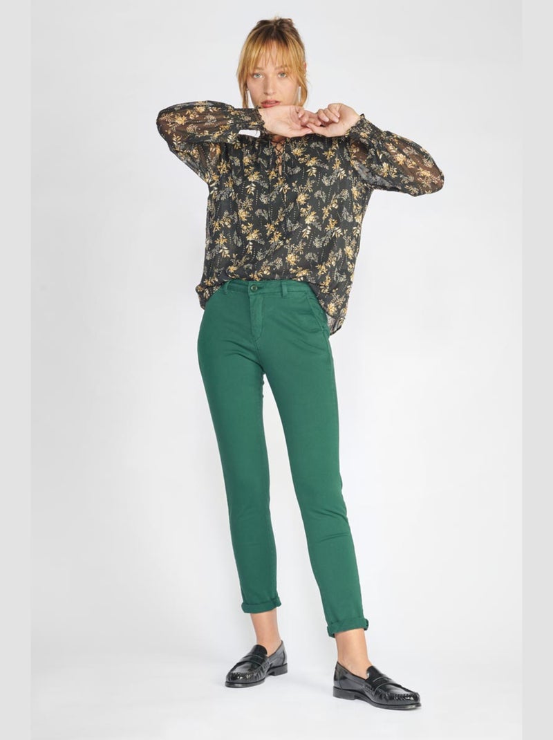 Pantalon DYLI 2 chino 'Le Temps Des Cerises' Vert - Kiabi