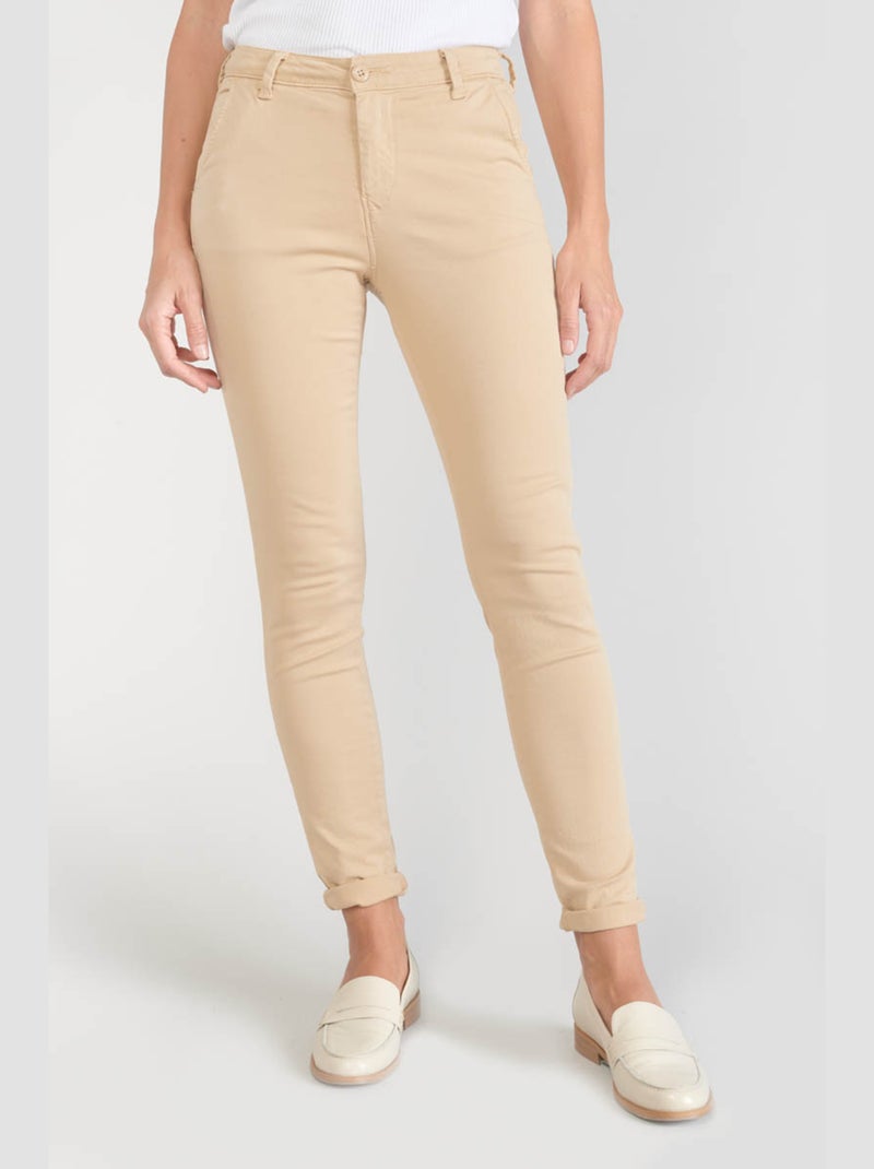 Pantalon DYLI 3 chino 'Le Temps Des Cerises' Marron - Kiabi