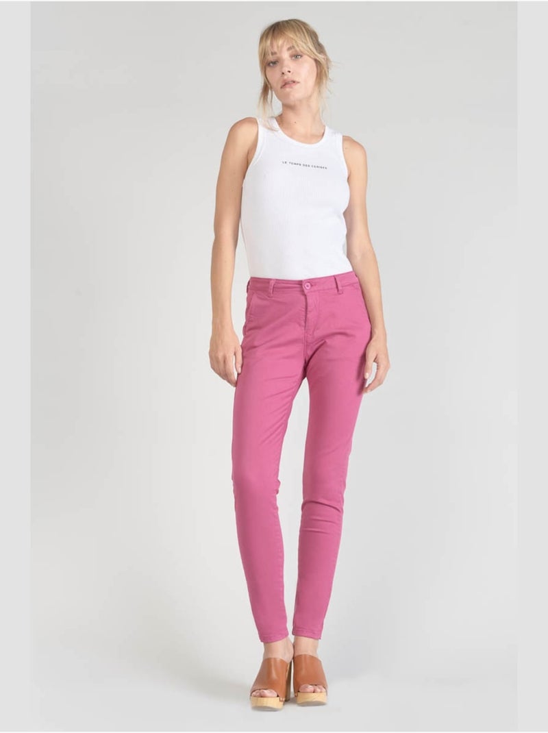 Pantalon Chino Femme Le Temps Des Cerises Lidy Kaki
