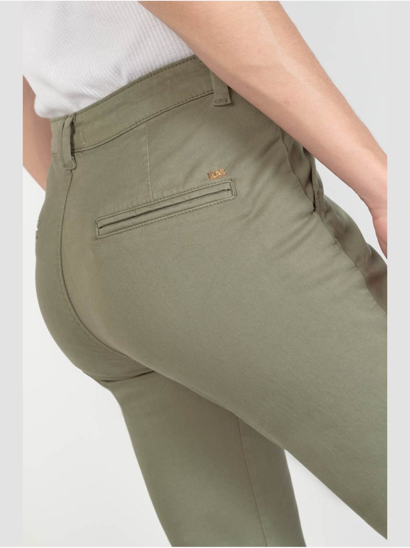 Pantalon dyli 3 chino 'le temps des cerises' Vert - Kiabi