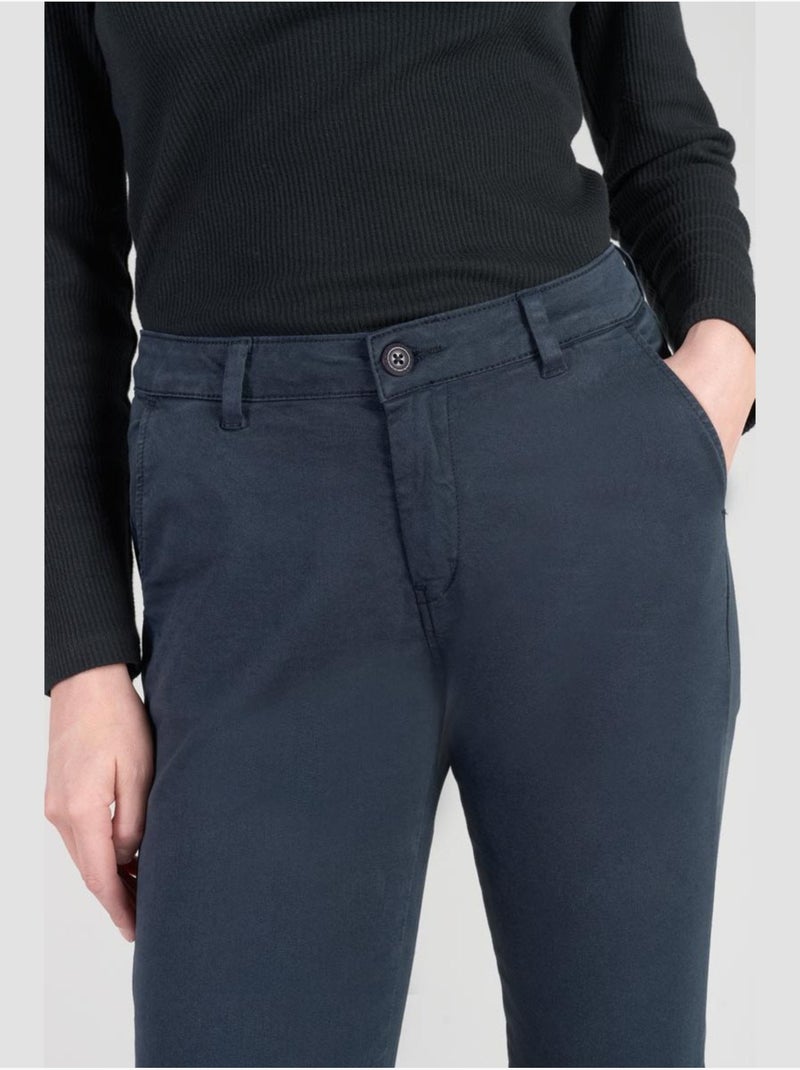 Pantalon dyli 4 chino 'le temps des cerises' Bleu - Kiabi
