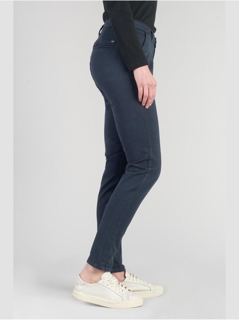 Pantalon dyli 4 chino 'le temps des cerises' Bleu - Kiabi
