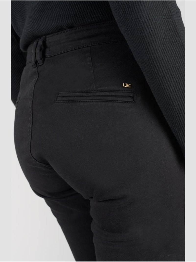 Pantalon dyli 4 chino 'le temps des cerises' Noir - Kiabi