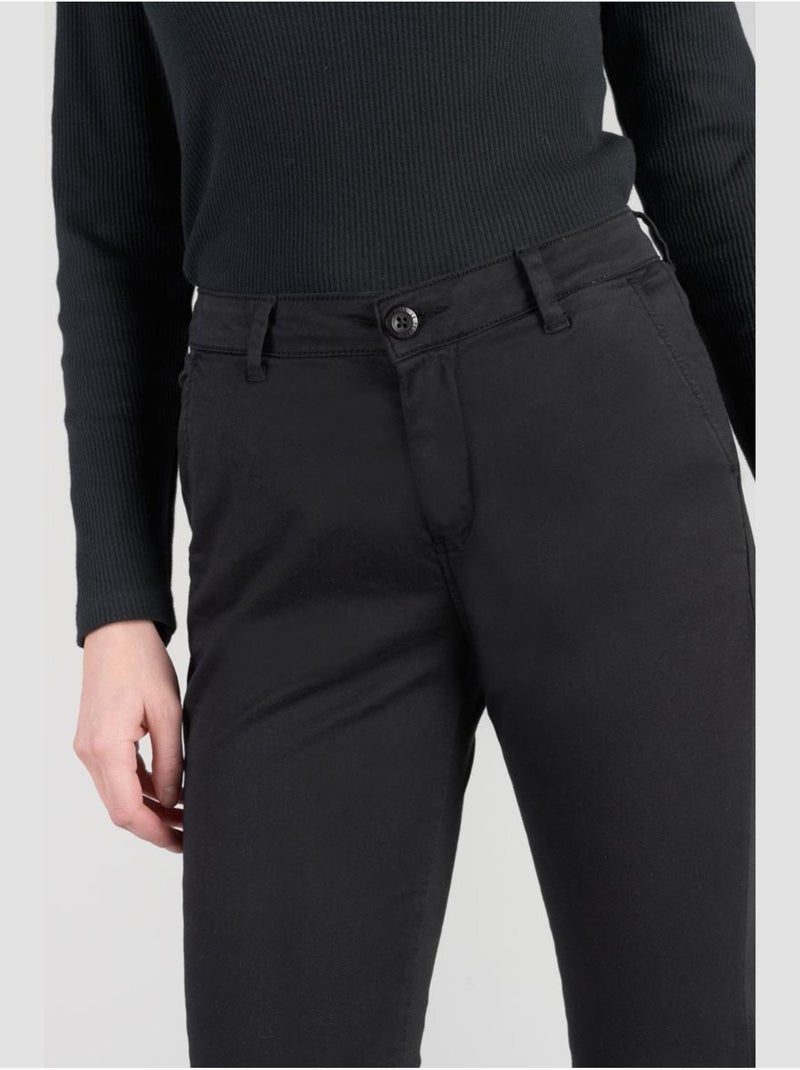 Pantalon dyli 4 chino 'le temps des cerises' Noir - Kiabi