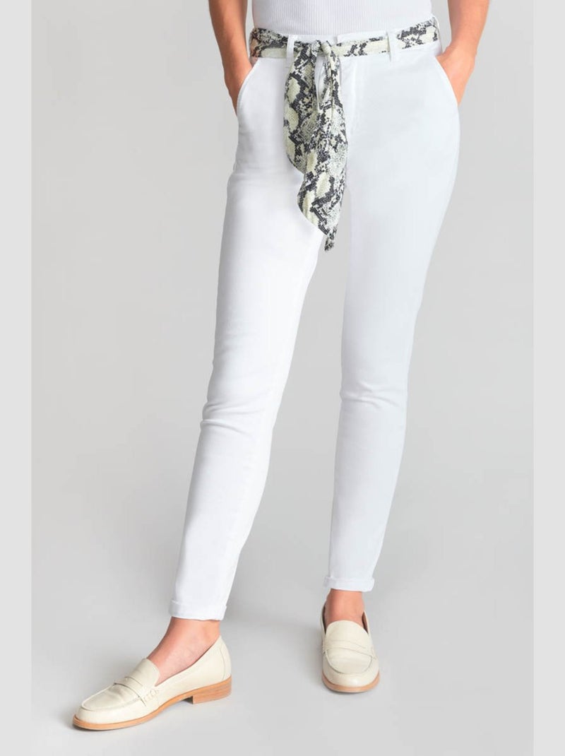 Pantalon DYLI 5 chino 'Le Temps Des Cerises' Blanc - Kiabi