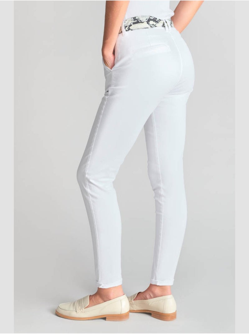 Pantalon dyli 5 chino 'le temps des cerises' Blanc - Kiabi