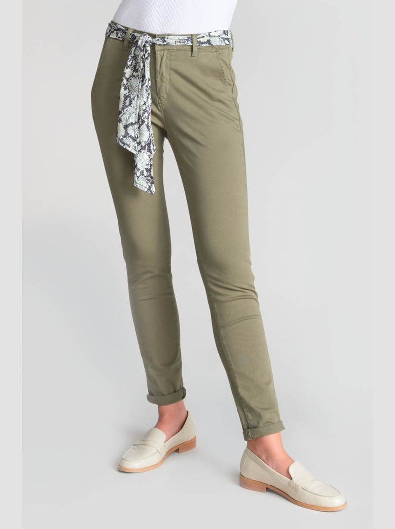 Pantalon DYLI 5 chino 'Le Temps Des Cerises' Vert - Kiabi