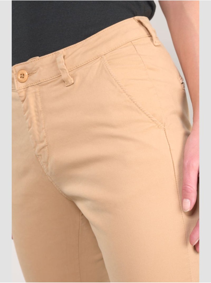 Pantalon dyli 6 chino 'le temps des cerises' Beige - Kiabi