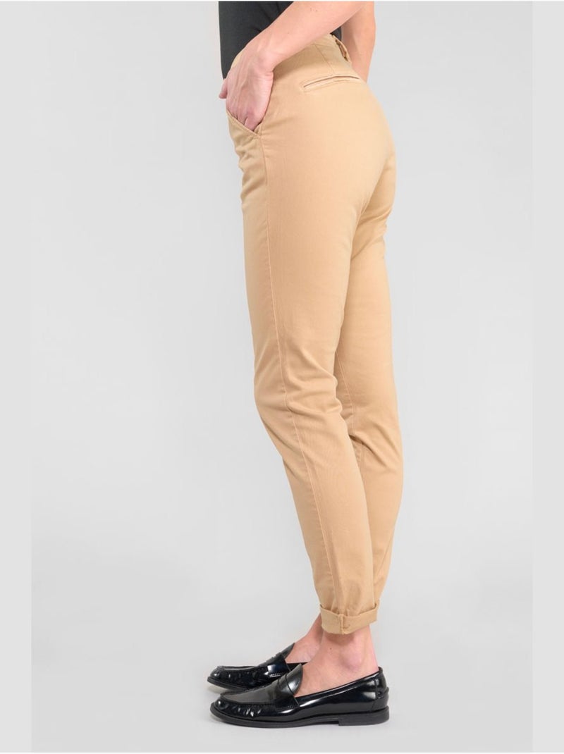 Pantalon dyli 6 chino 'le temps des cerises' Beige - Kiabi