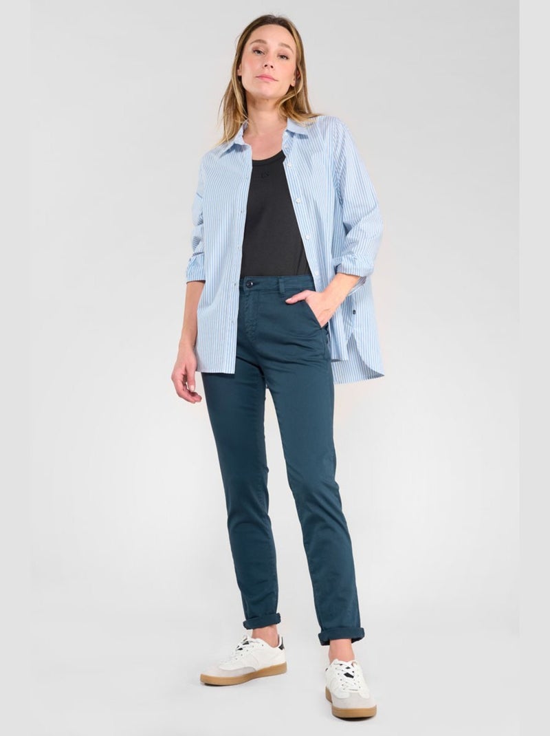Pantalon DYLI 6 chino 'Le Temps Des Cerises' Bleu - Kiabi