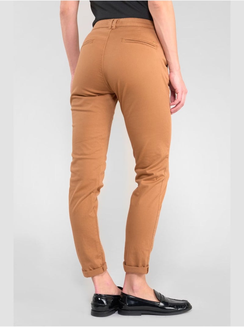 Pantalon DYLI 6 chino 'Le Temps Des Cerises' Marron - Kiabi