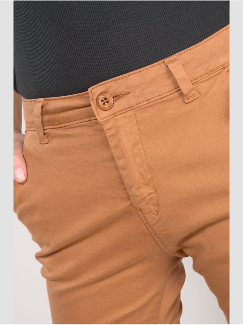 Pantalon DYLI 6 chino 'Le Temps Des Cerises' Marron - Kiabi