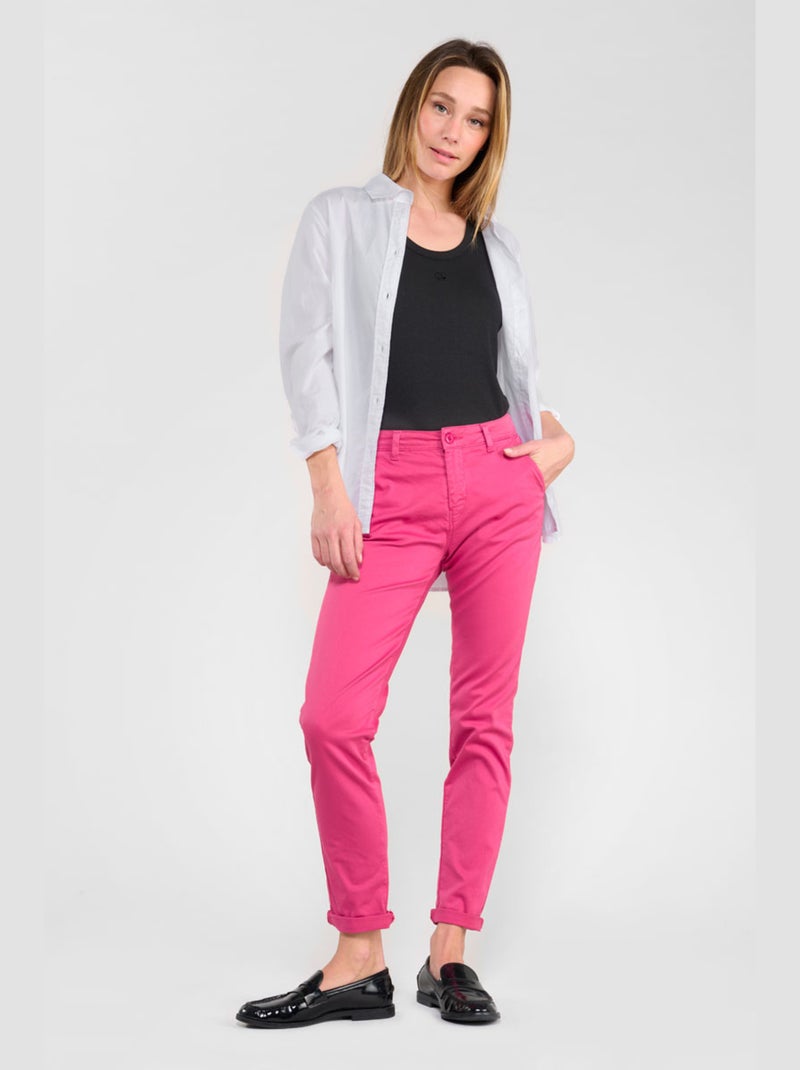 Pantalon DYLI 6 chino 'Le Temps Des Cerises' Rose - Kiabi