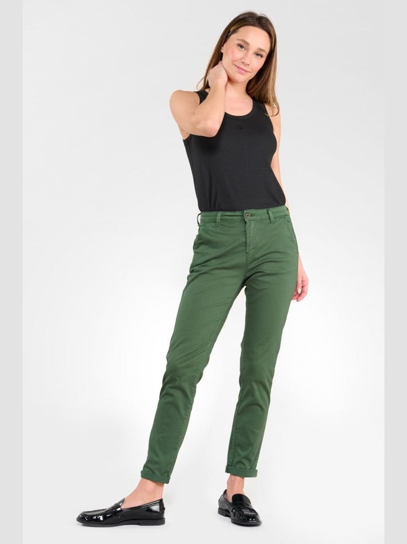 Pantalon DYLI 6 chino 'Le Temps Des Cerises' Vert - Kiabi