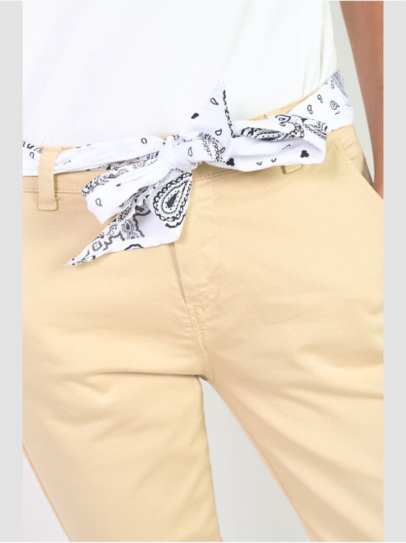 Pantalon dyli 7 chino 'le temps des cerises' Beige - Kiabi
