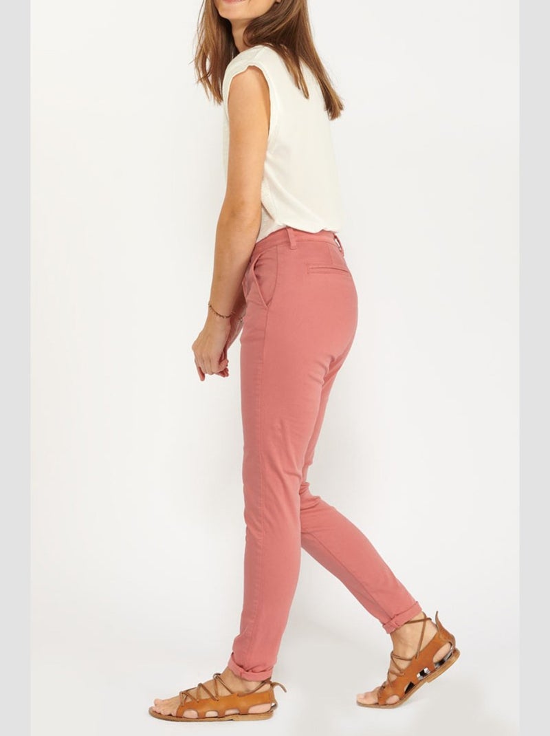 Pantalon DYLI chino 'Le Temps Des Cerises' Rose - Kiabi
