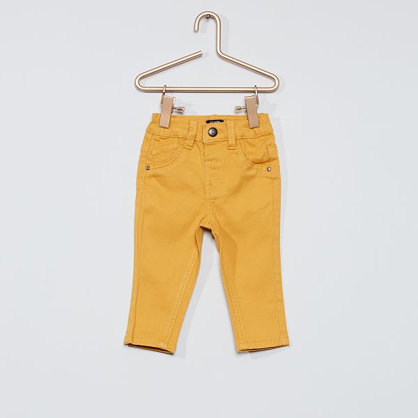 Pantalon Eco Concu Bebe Garcon Jaune Moutarde Kiabi 7 00