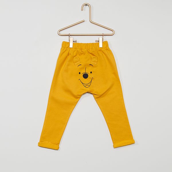 Pantalon Eco Concu Winnie L Ourson Bebe Garcon Jaune Kiabi 4 00