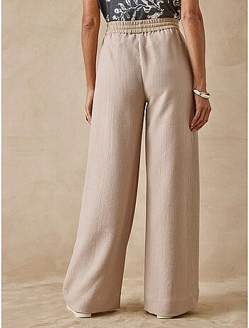 Pantalon effet froissé coupe large - DAXON