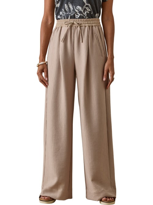 Pantalon effet froissé coupe large - DAXON - Kiabi