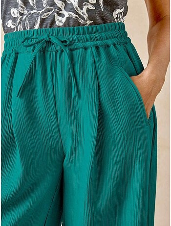 Pantalon effet froissé coupe large - DAXON