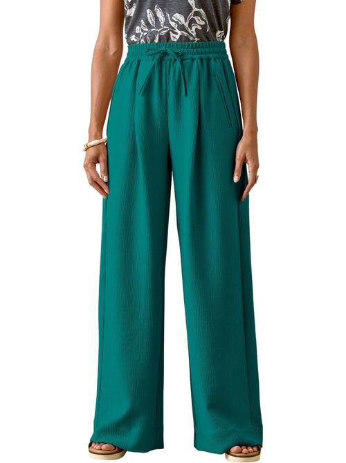 Pantalon effet froissé coupe large - DAXON - Kiabi