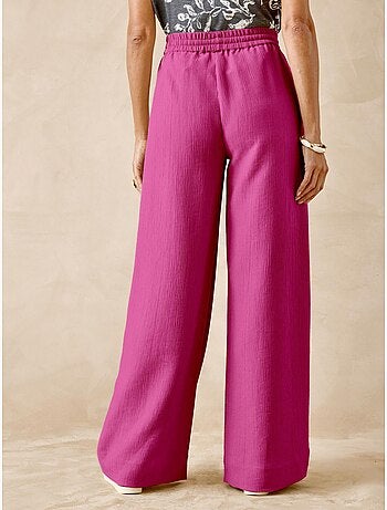 Pantalon effet froissé coupe large - DAXON