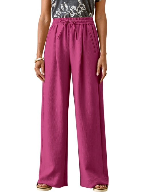 Pantalon effet froissé coupe large - DAXON - Kiabi