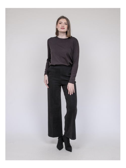 Pantalon effet laine EDVIGE - Kiabi