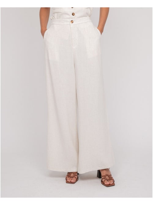 Pantalon effet lin EVELISE - Kiabi