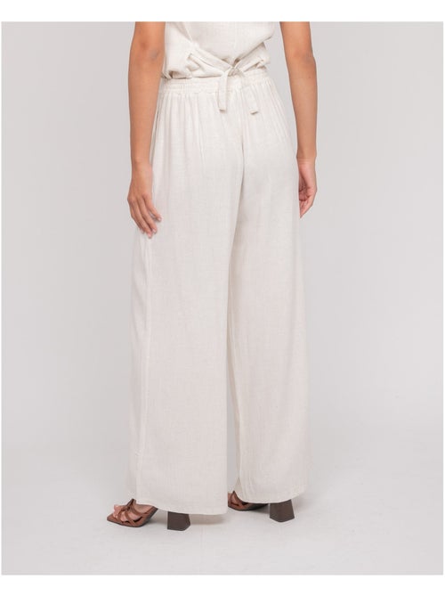 Pantalon effet lin EVELISE - Kiabi