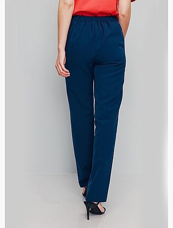 Pantalon effet pont en tissu extensible