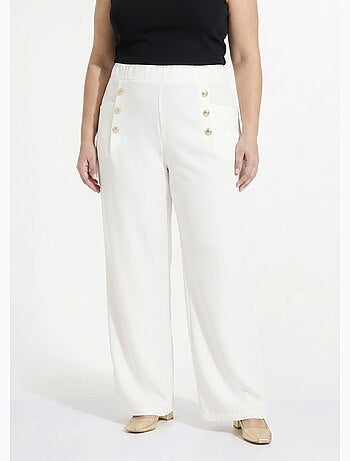 Pantalon effet pont taille élastiquée - afibel
