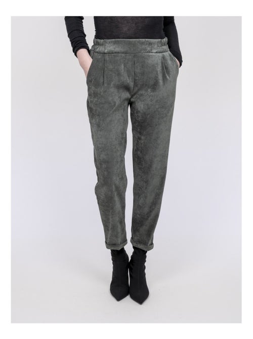 Pantalon effet velour EBILA - Kiabi