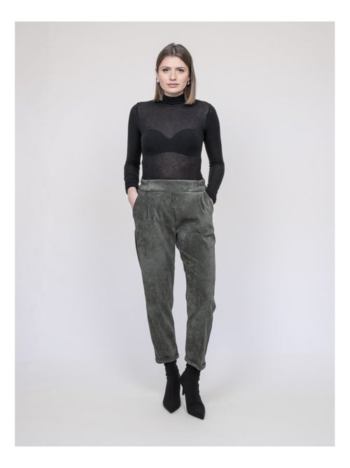 Pantalon effet velour EBILA - Kiabi
