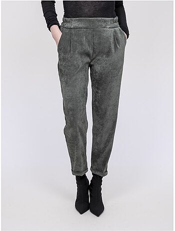 Pantalon effet velours ebila