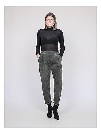 Pantalon effet velours ebila