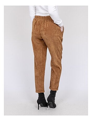 Pantalon effet velours ebila