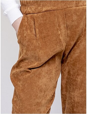 Pantalon effet velours ebila