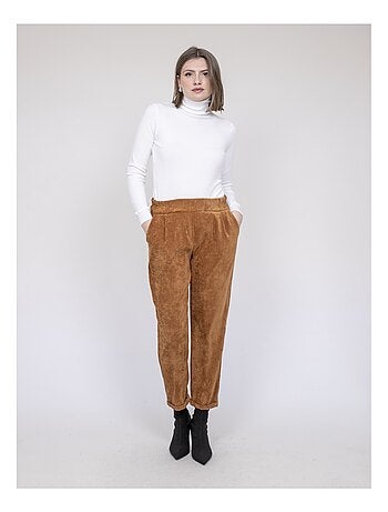 Pantalon effet velours ebila