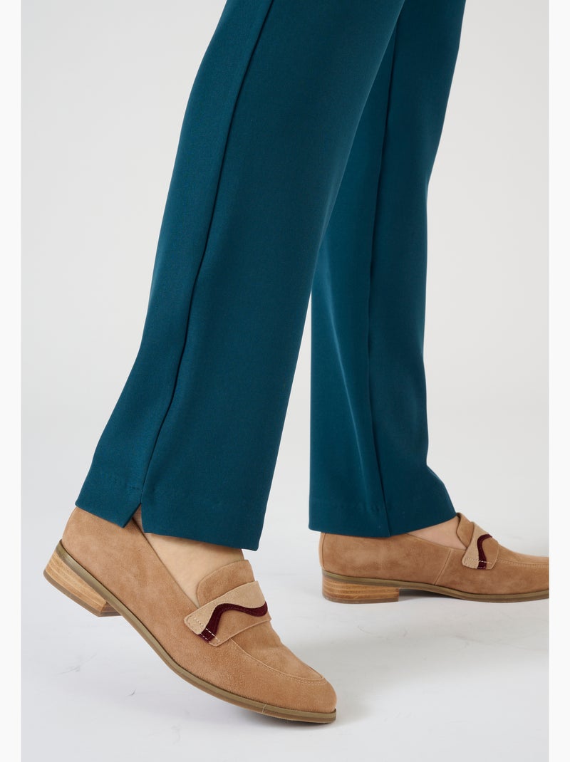 Pantalon effet ventre plat - Damart Bleu - Kiabi