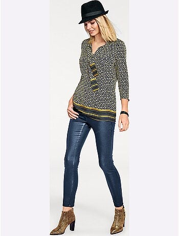 Pantalon effet ventre plat - taille standard - helline