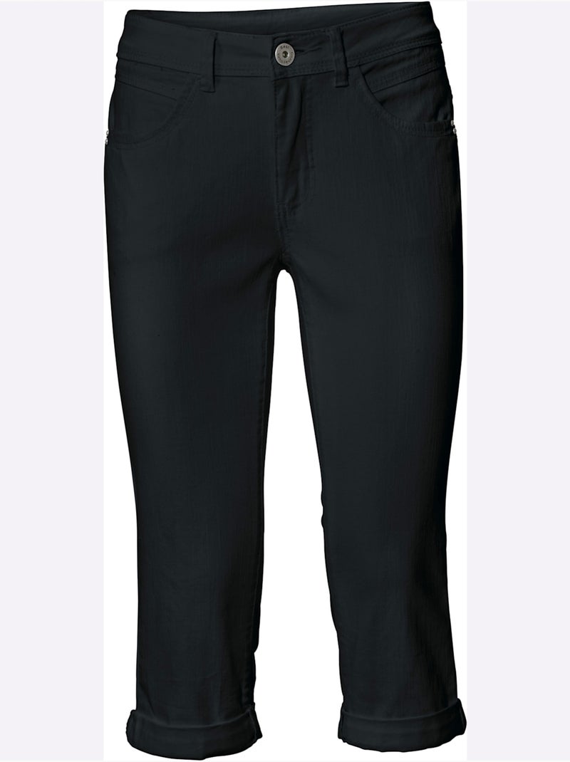 Pantalon Effet Ventre Plat - Taille Standard - Helline Noir - Kiabi