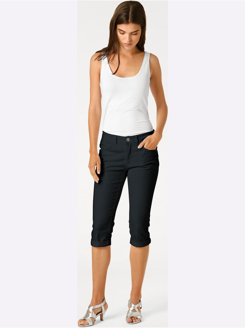 Pantalon Effet Ventre Plat - Taille Standard - Helline Noir - Kiabi