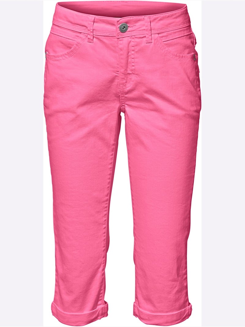 Pantalon Effet Ventre Plat Coupe Skinny - Taille Standard - helline Framboise - Kiabi
