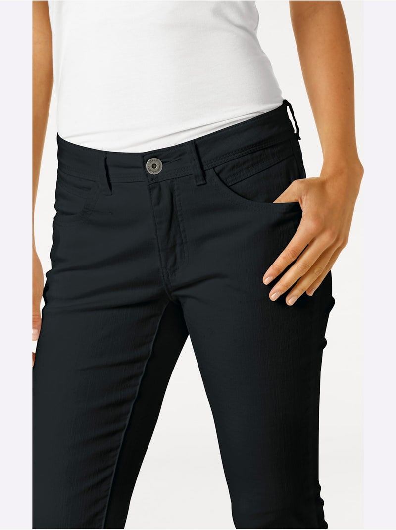 Pantalon Effet Ventre Plat Coupe Skinny - Taille Standard - helline Noir - Kiabi