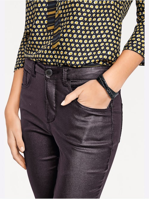 Pantalon Effet Ventre Plat Coupe Skinny Tendance - Taille Courte - Helline - Kiabi