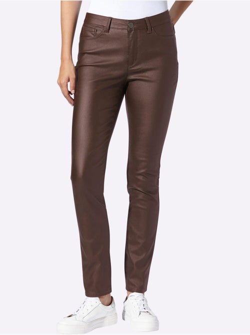 Pantalon Effet Ventre Plat Coupe Skinny Tendance - Taille Standard - Helline - Kiabi
