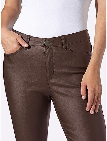 Pantalon Effet Ventre Plat Coupe Skinny Tendance - Taille Standard - Helline